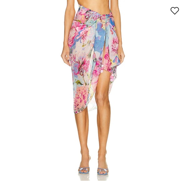 NWT Rococo Sand Aster Sarong in Pink & Powder Blue - Picture 5 of 7